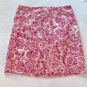 Loft Paisley Skirt